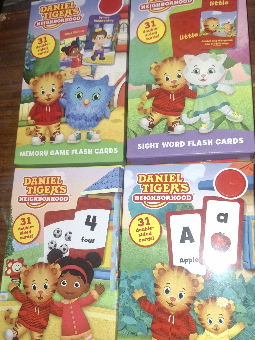 Daniel Tiger's Neighborhood Flash Card Sets - Colorful Educational Cards